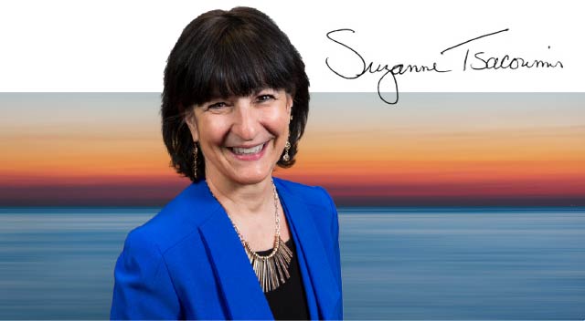 Suzanne Tsacoumis with signature Suzanne Tsacoumis with signature