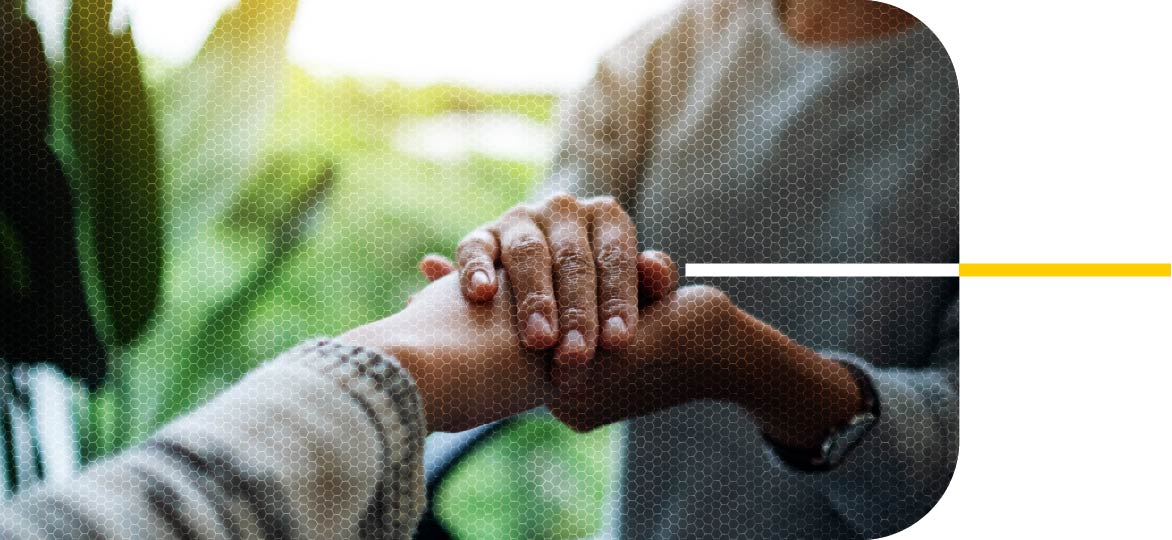 Hands clasped Hands clasped